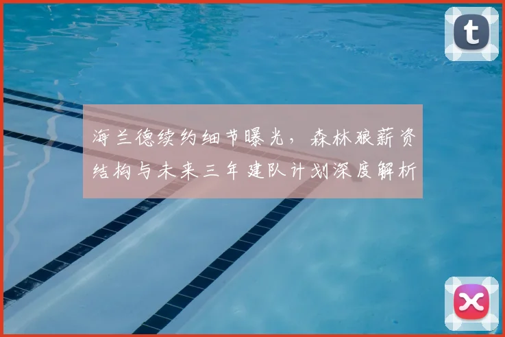 海兰德续约细节曝光,森林狼薪资结构与未来三年建队计划深度解析